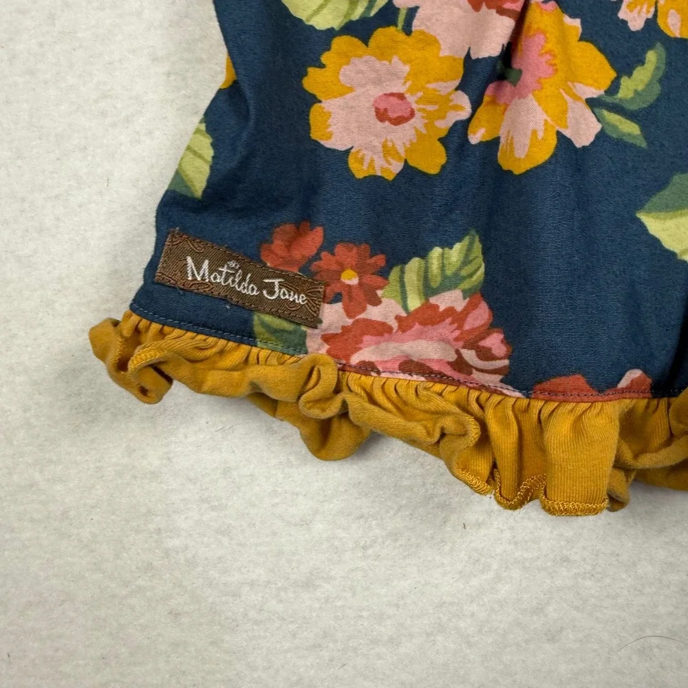 Matilda Jane Joanna‎ Gaines You Belong Dress Girls Size 6 Floral Ruffle